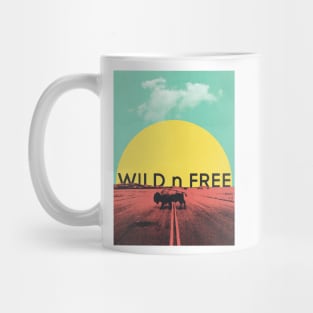 Wild Bison Roaming Graphic Art Mug